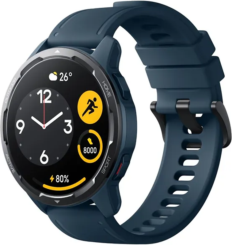 Xiaomi Watch S1 Active 46 mm Bleu Bracelet silicone bleu [Wi-Fi]