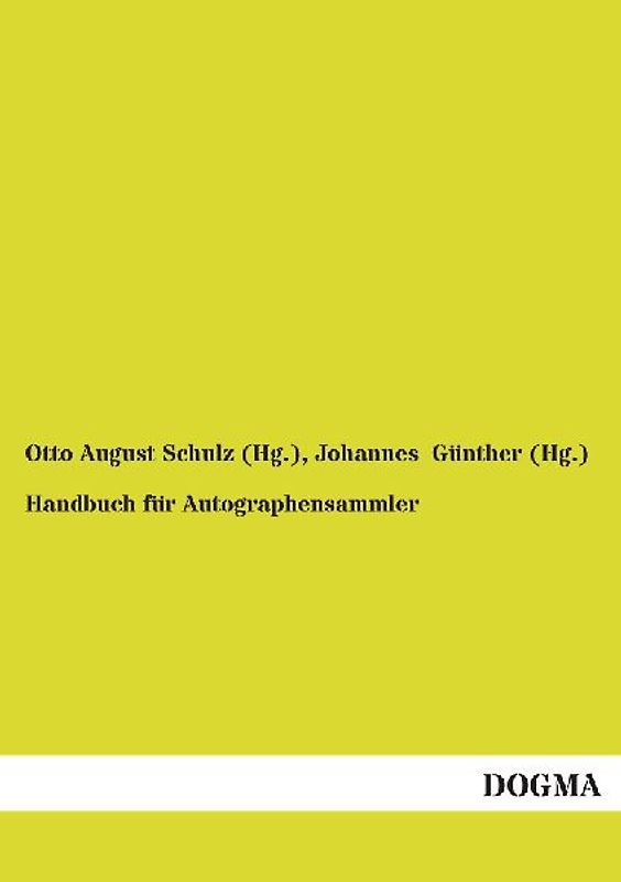 Handbuch für Autographensammler