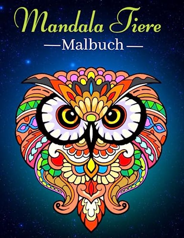 Mandala Tiere Malbuch: Einfache Mandala Malbuch, mit Einfachen Mandala-Tiere für Erwachsene und Kinder.