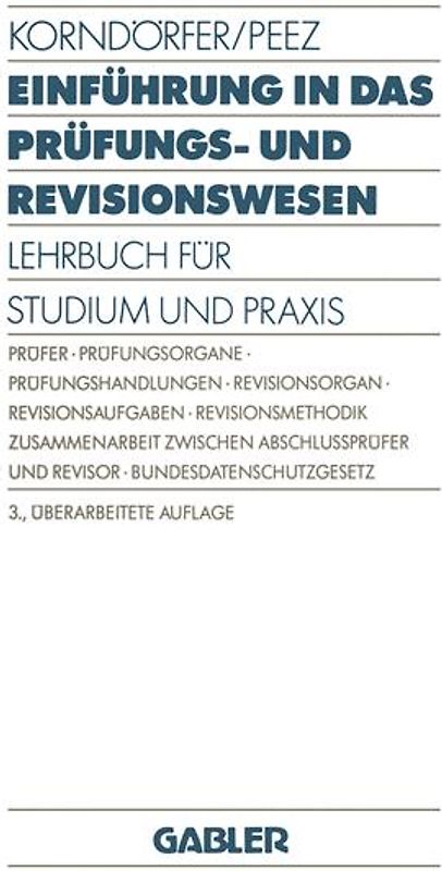 Einführung in das Prüfungs- und Revisionswesen