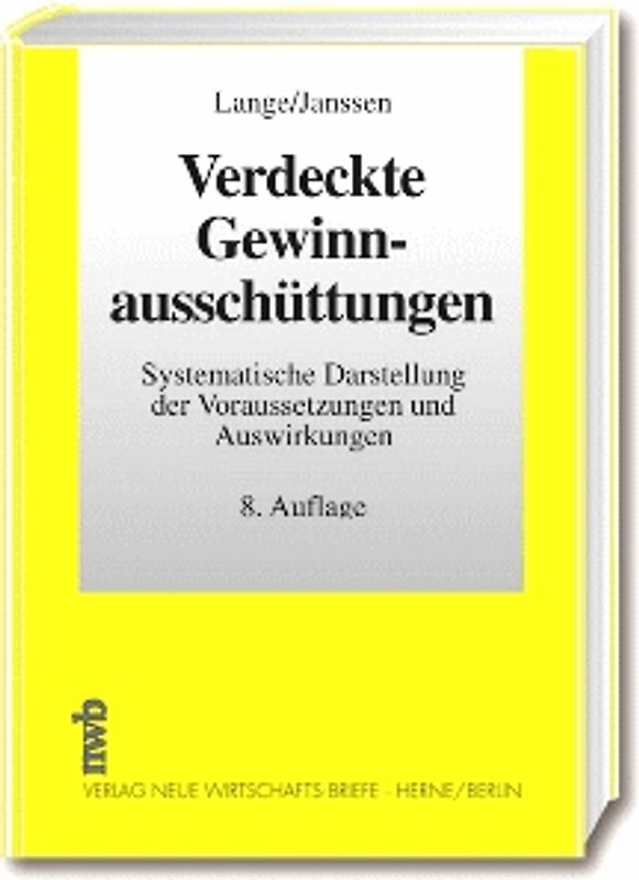 Verdeckte Gewinnausschüttungen