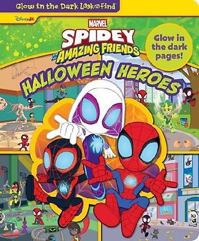 Disney Junior Marvel Spidey and His Amazing Friends: Halloween Heroes Glow in the Dark Look and Find