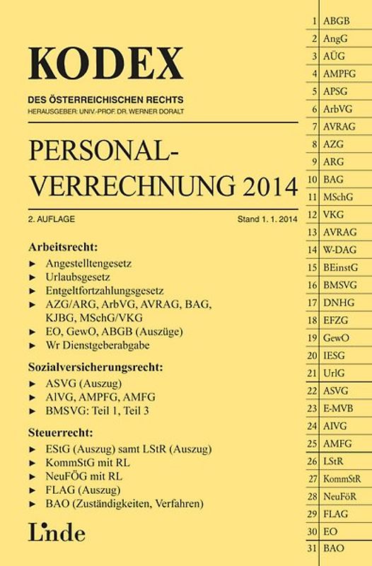KODEX Personalverrechnung 2014