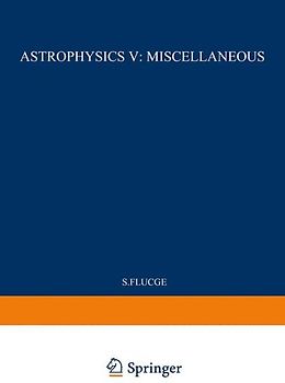 Astrophysics V: Miscellaneous / Astrophysik V: Verschiedenes
