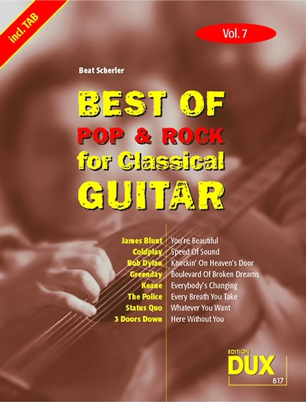 Best of Pop & Rock for Classical Guitar Vol. 7