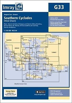 Imray Chart G33: Southern Cyclades (West Sheet) (G Charts, Band 33)