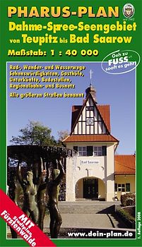 Pharus-Plan Dahme-Spree-Seengebiet von Teupitz bis Bad Saarow