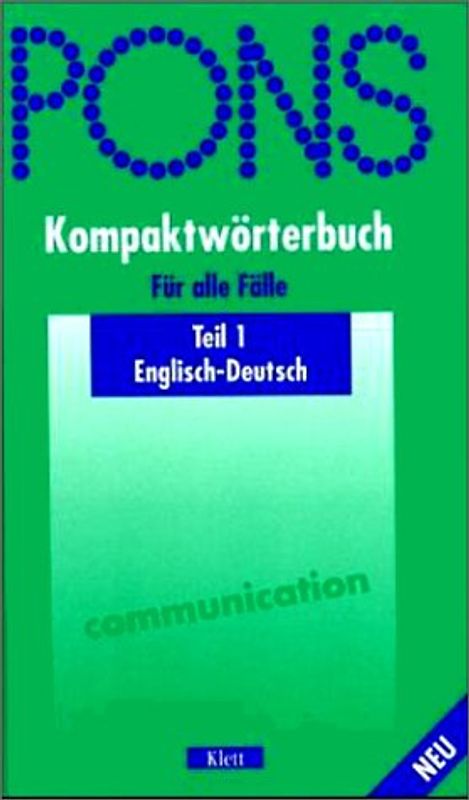 PONS Kompaktwörterbuch für alle Fälle. Englisch-Deutsch