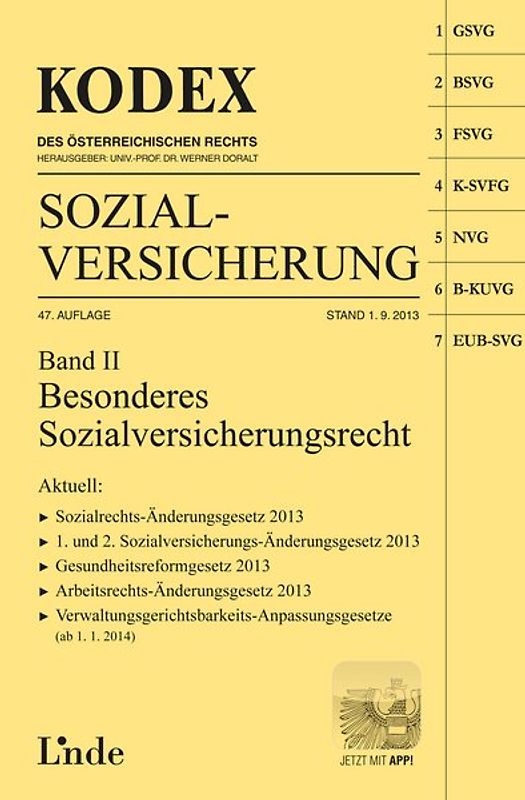 KODEX Sozialversicherung 2013/14, Band II