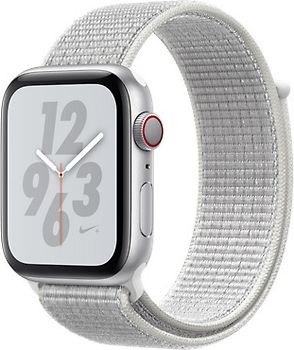 Apple Watch Nike+ Series 4 44mm caja de aluminio en plata y correa Loop Nike Sport blanco polar [Wifi + Cellular]