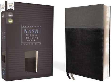 Nasb, Thinline Bible, Leathersoft, Black, Red Letter Edition, 1995 Text, Comfort Print