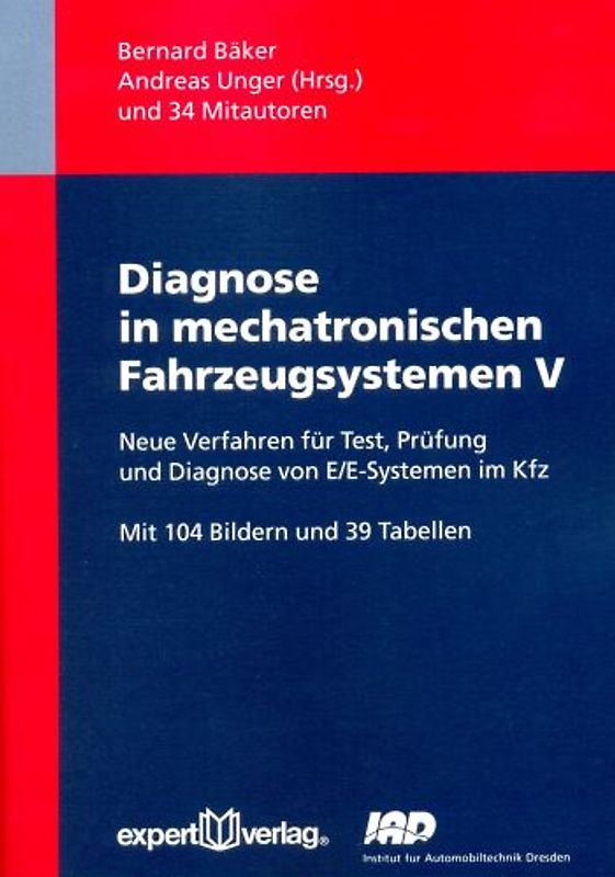 Diagnose in mechatronischen Fahrzeugsystemen, V: