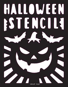 Stencil Book Halloween