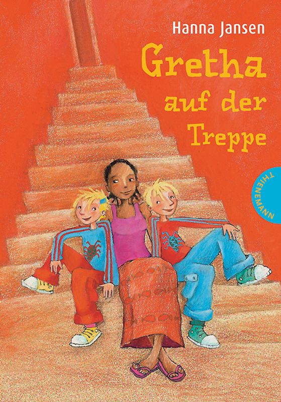 Gretha auf der Treppe