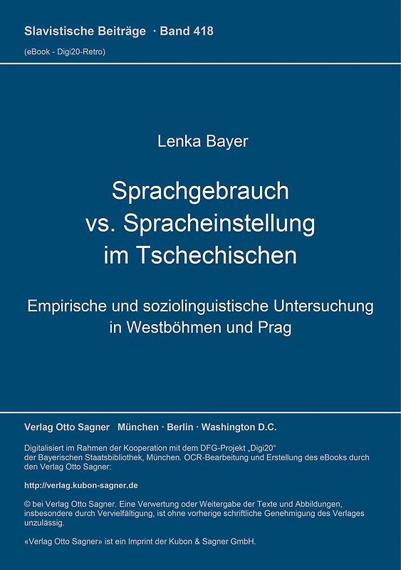 Sprachgebrauch vs. Spracheinstellung im Tschechischen