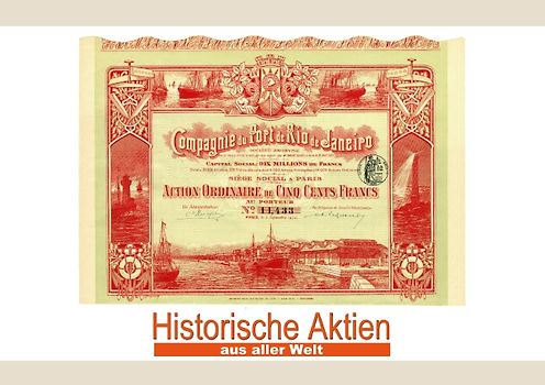 Historische Aktien aus aller Welt (Tischaufsteller DIN A5 quer)