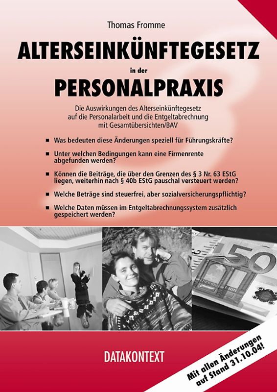 Alterseinkünftegesetz in der Personalpraxis
