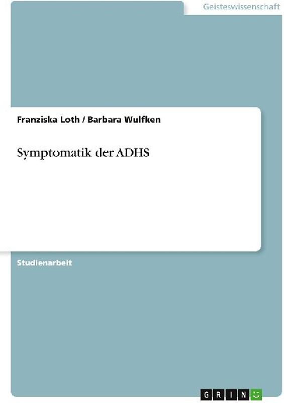 Symptomatik der ADHS