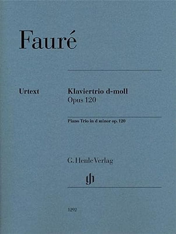 Klaviertrio d-moll op. 120: Besetzung: Klaviertrios (G. Henle Urtext-Ausgabe)