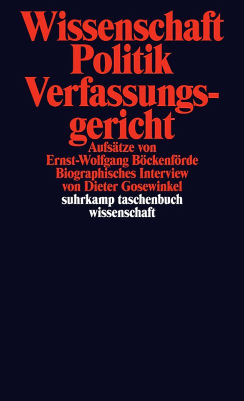 Wissenschaft, Politik, Verfassungsgericht