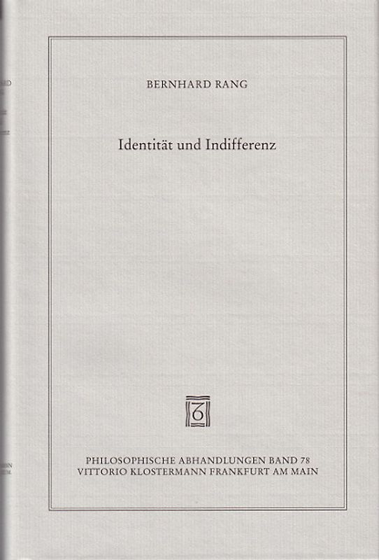 Identität und Indifferenz