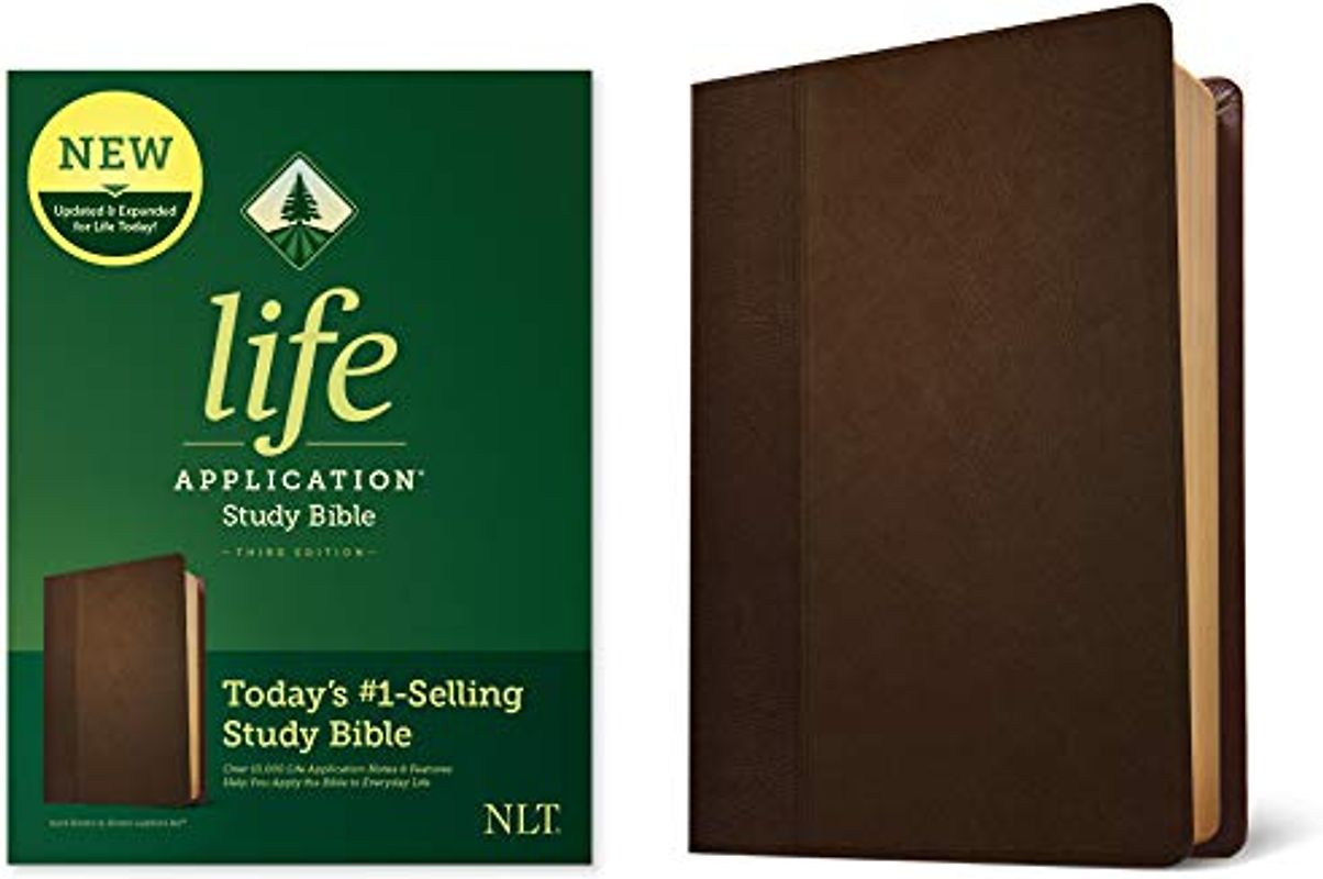 NLT Life Application Study Bible, Third Edition (Leatherlike, Dark Brown/Brown)