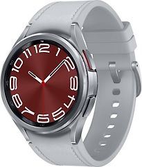 Image of Samsung Galaxy Watch6 Classic 43 mm roestvrij staal kast silver op leren bandje S/M silver [wifi + 4G] (Refurbished)