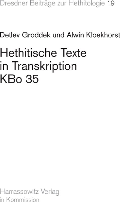 Hethitische Texte in Transkription KBo35