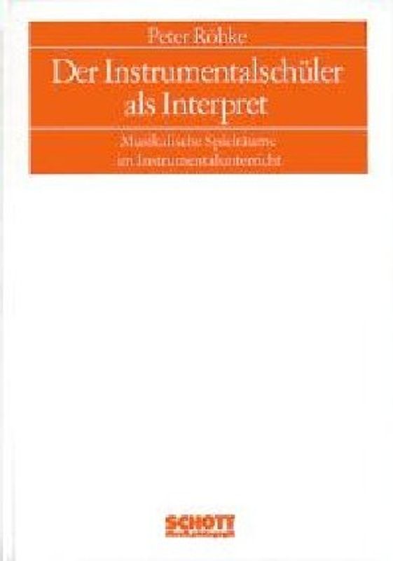 Der Instrumentalschüler als Interpret