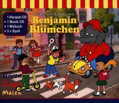 Benjamin Blümchen - Benjamin Blümchen - Sicher zur Schule (mit Malbuch)