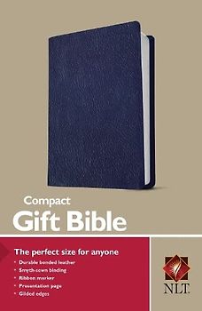 NLT Compact Gift Bible, Navy: New Living Translation, Blue, Bonded Leather
