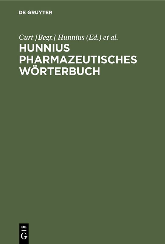 Hunnius' pharmazeutisches Wörterbuch
