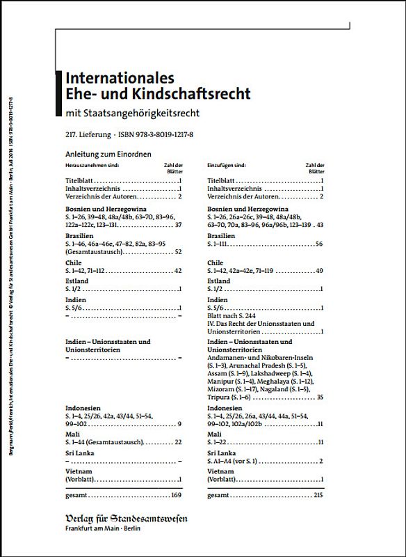 Internationales Ehe- und Kindschaftsrecht mit Staatsangehörigkeitsrecht