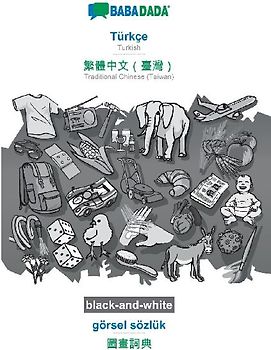 Türkçe - Traditional Chinese (Taiwan) (in chinese script), görsel sözlük, BW