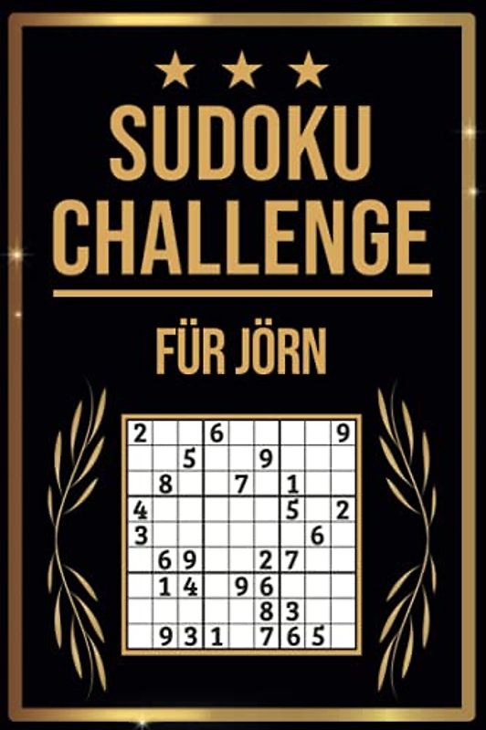 SUDOKU Challenge für Jörn: Sudoku Buch I 300 Rätsel inkl. Anleitungen & Lösungen I Leicht bis Schwer I A5 I Tolles Geschenk für Jörn