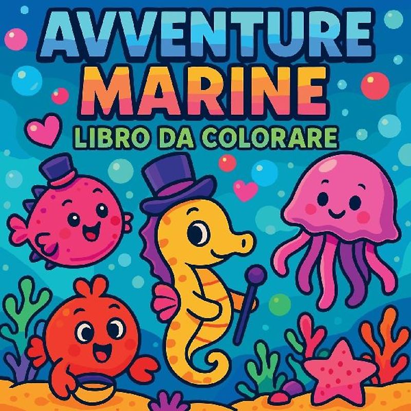 Avventure marine - Libro da colorare