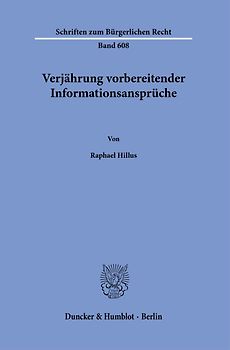 Verjährung vorbereitender Informationsansprüche