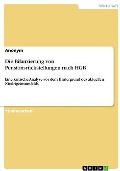 Die Bilanzierung von Pensionsrückstellungen nach HGB
