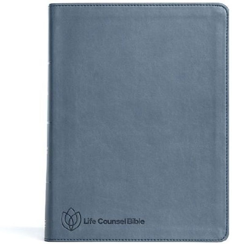 CSB Life Counsel Bible, Slate Blue Leathertouch, Indexed