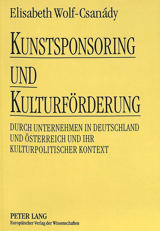Kunstsponsoring und Kulturförderung