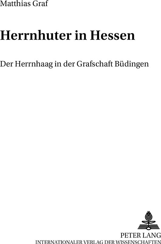 Herrnhuter in Hessen