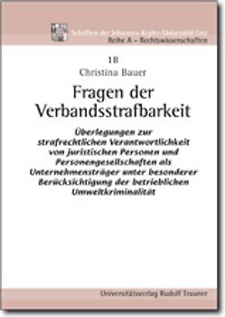 Fragen der Verbandsstrafbarkeit