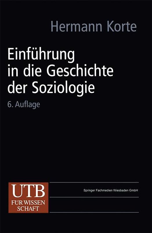 Einführung in die Geschichte der Soziologie