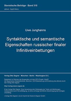 Syntaktische und semantische Eigenschaften russischer finaler Infinitiveinbettungen