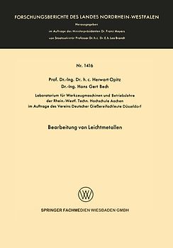 Bearbeitung von Leichtmetallen