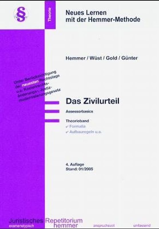 Assessor-Basics: Theorieband Das Zivilurteil