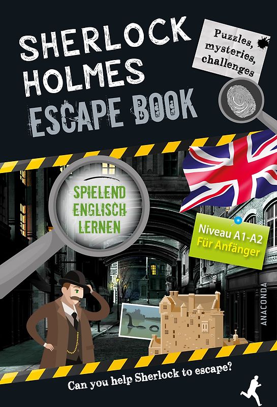 Sherlock Holmes Escape Book. Spielend Englisch lernen – für Anfänger Sprachniveau A1–A2