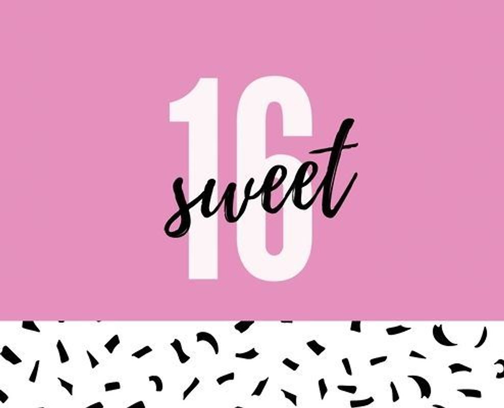 Happy 16th Birthday Guest Book (Landscape Hardcover)