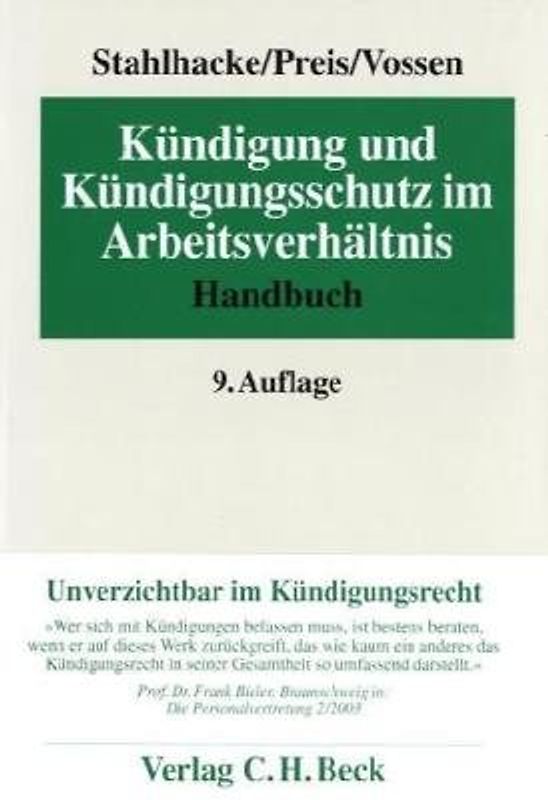 Kündigung und Kündigungsschutz im Arbeitsverhältnis