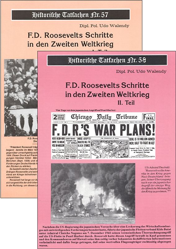 F. D. Roosevelts Schritte in den Zweiten Weltkrieg